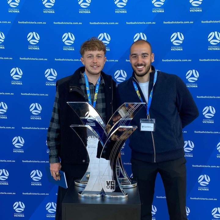 Soccer coach team photo in Melbourne